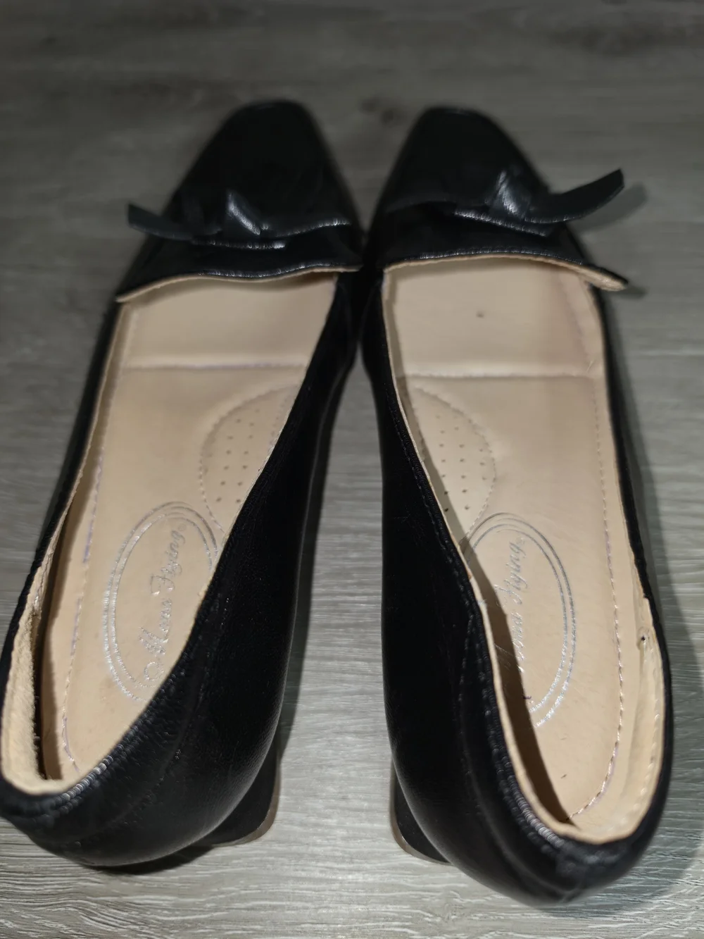 Mona Flying Black Leather Tassel Loafers Square Heel Women 8.5